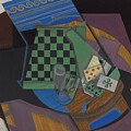 Checkerboard and playing cards - Juan Gris