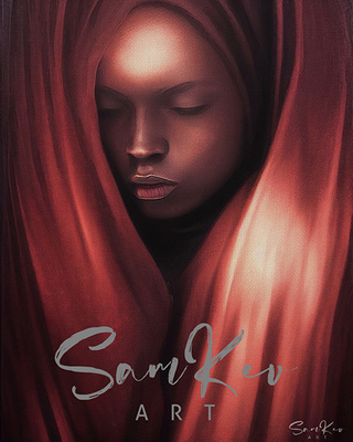 Digital painting of a portrait