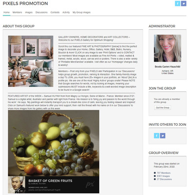 Pixel Promotion group - I have been featured